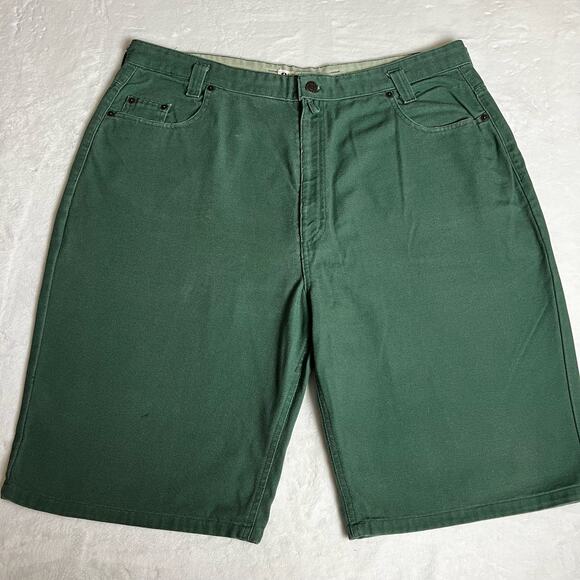 Merona men’s size 38x11 green Canvas shorts - Picture 1 of 7